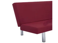 Canapé-lit Rouge Bordeaux Polyester -Canapé Soldes Boutique canape 22060215