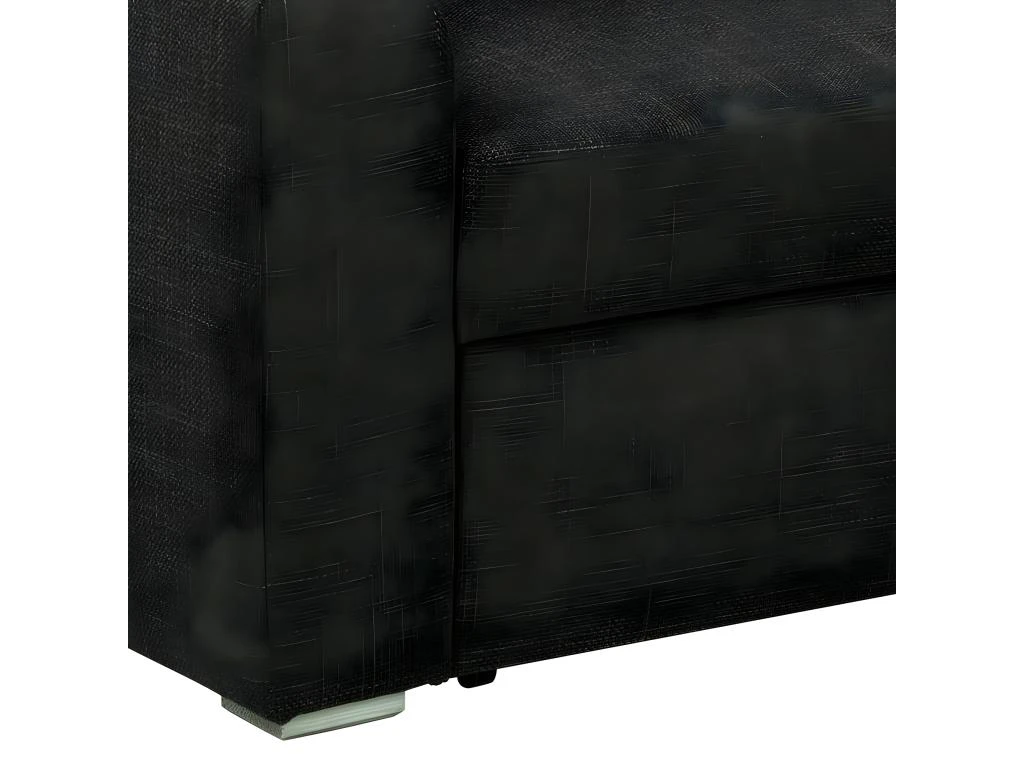 Flemingsburg Canapé-lit Avec Chaise Longue, Gris Foncé. 5 Flemingsburg Canapé-lit Avec Chaise Longue, Gris Foncé. – Image 5