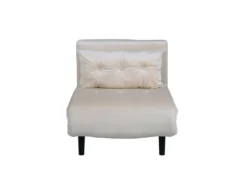 Vicky Canapé-lit ,fauteuil Velours Beige. -Canapé Soldes Boutique canape 22105201