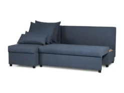 Canapé Clic-clac – Tissu Bleu – L 192 X P 143 X H 79 Cm – JOSS - Fabriqué En Ukraine -Canapé Soldes Boutique canape 22127815