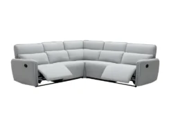 Canapé D'angle Dont 2 Places Relax Manuel - Tissu Gris Clair - L 269 X P 269 X H 99 Cm - LANDON -Canapé Soldes Boutique canape 22162021