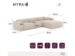 Canapé Grand Angle Droit Velours Texturé Noir -Canapé Soldes Boutique canape 22210351