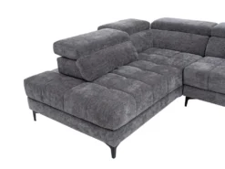 Canapé D'angle Gauche Relax électrique Avec Assise Coulissante En Tissu Anthracite MONISO 15 Canapé D'angle Gauche Relax électrique Avec Assise Coulissante En Tissu Anthracite MONISO -Canapé Soldes Boutique canape 22351385