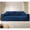 Canapé Convertible - 257x102 Cm - 3 Places - Bleu Marine - FARESE