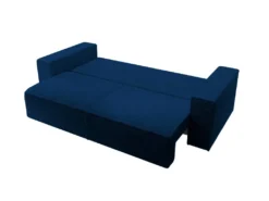 Canapé Convertible - 257x102 Cm - 3 Places - Bleu Marine - FARESE -Canapé Soldes Boutique canape 22358439