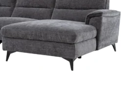 Canapé D'angle Droit Relax électrique En Tissu Anthracite TELTI -Canapé Soldes Boutique canape 22358585