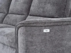 Canapé D'angle Gauche Relax électrique En Tissu Anthracite TELTI -Canapé Soldes Boutique canape 22358743