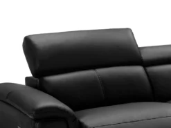 Canapé D'angle Relax électrique En Cuir SITIA - Noir - Angle Droit -Canapé Soldes Boutique canape 223713 1