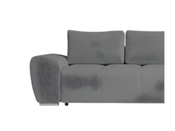 CASSANDRA - Canapé D'angle Convertible Avec Coffre En Tissu - Gris - Angle Droit -Canapé Soldes Boutique canape 22372205