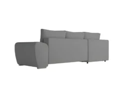 CASSANDRA - Canapé D'angle Convertible Avec Coffre En Tissu - Gris - Angle Gauche -Canapé Soldes Boutique canape 22372543