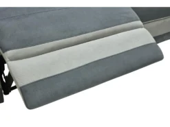 Canapé D'angle Droit Relax En Microfibre Anthracite Et Bandes Gris Clair TALCA 16 Canapé D'angle Droit Relax En Microfibre Anthracite Et Bandes Gris Clair TALCA -Canapé Soldes Boutique canape 22493689