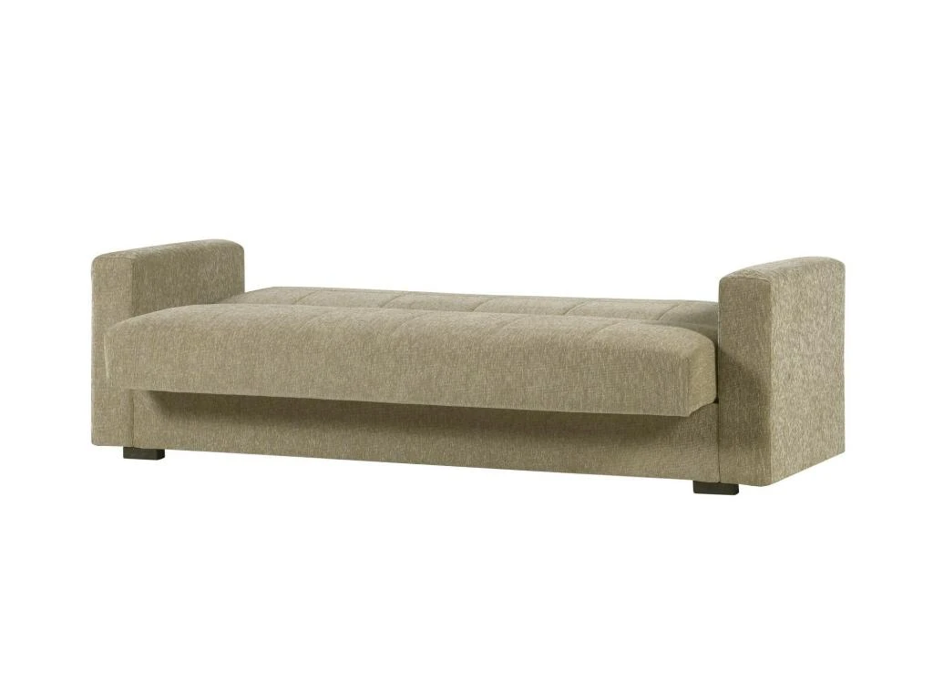 Canapé Dlinette, Canapé Conteneur 3 Places Linéaire, Canapé De Salon En Tissu Rembourré Avec Ouverture Clic-clac, 212x80h87 Cm, Bleu 3 Canapé Dlinette, Canapé Conteneur 3 Places Linéaire, Canapé De Salon En Tissu Rembourré Avec Ouverture Clic-clac, 212x80h87 Cm, Bleu – Image 3