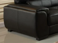 Canapé D'angle En Cuir METROPOLITAN II - Noir - Angle Droit -Canapé Soldes Boutique canape 225811