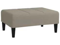 Canapé-lit 2 Places 2 Oreillers Repose-pied Gris Clair Velours -Canapé Soldes Boutique canape 22585797