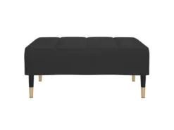 Canapé-lit 2 Places Et Tabouret Deux Oreillers Noir Velours 19 Canapé-lit 2 Places Et Tabouret Deux Oreillers Noir Velours -Canapé Soldes Boutique canape 22585881