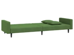 Canapé-lit 2 Places 2 Oreillers Repose-pied Vert Foncé Velours 16 Canapé-lit 2 Places 2 Oreillers Repose-pied Vert Foncé Velours -Canapé Soldes Boutique canape 22585935