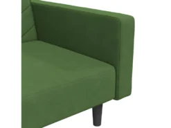 Canapé-lit 2 Places 2 Oreillers Repose-pied Vert Foncé Velours 19 Canapé-lit 2 Places 2 Oreillers Repose-pied Vert Foncé Velours -Canapé Soldes Boutique canape 22585941