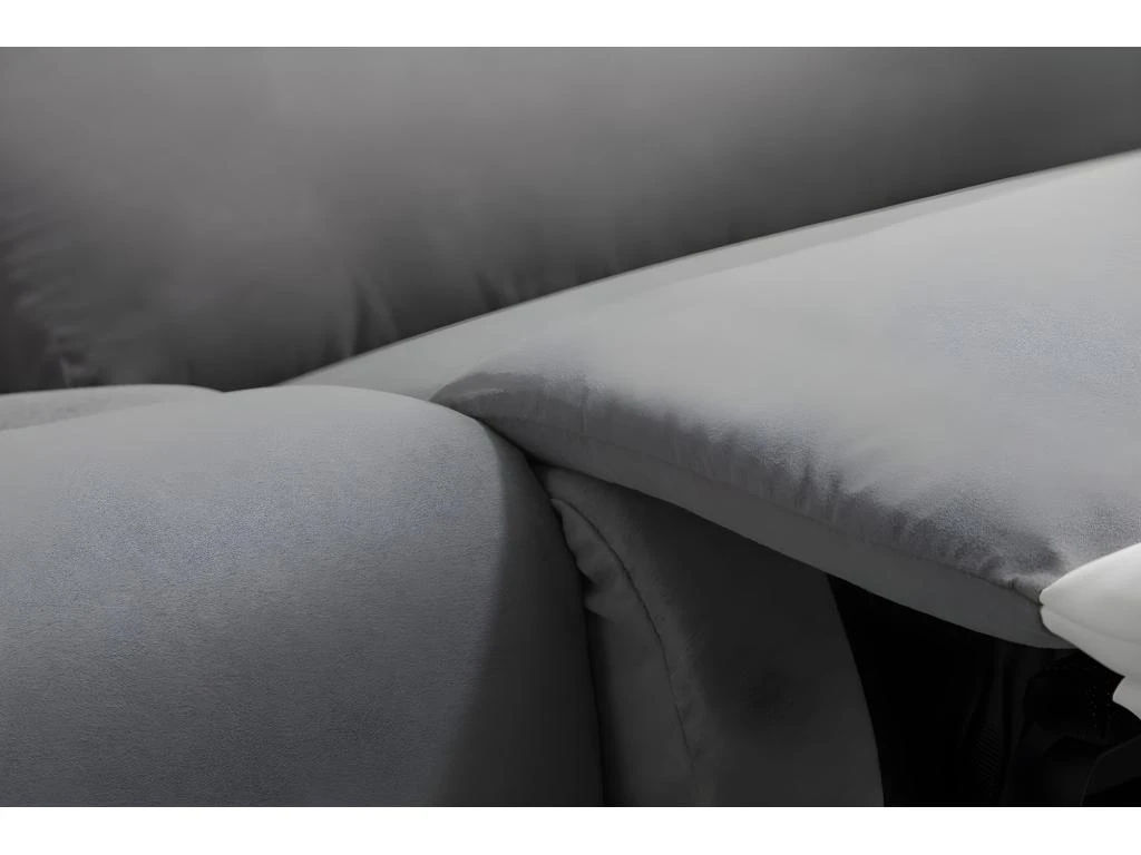 Canapé De Relaxation électrique 2 Places Microfibre Et Simili DETENTE - Blanc Et Gris 10 Canapé De Relaxation électrique 2 Places Microfibre Et Simili DETENTE - Blanc Et Gris – Image 10