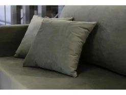 Canapé Convertible - 200 Cm - 3 Places - Velours Hydrophobe - Olive - VALICO -Canapé Soldes Boutique canape 22704903