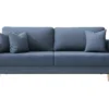 Canapé Convertible - 200 Cm - 3 Places - Bleu Marin - VALICO