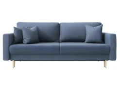 Canapé Convertible - 200 Cm - 3 Places - Bleu Marin - VALICO