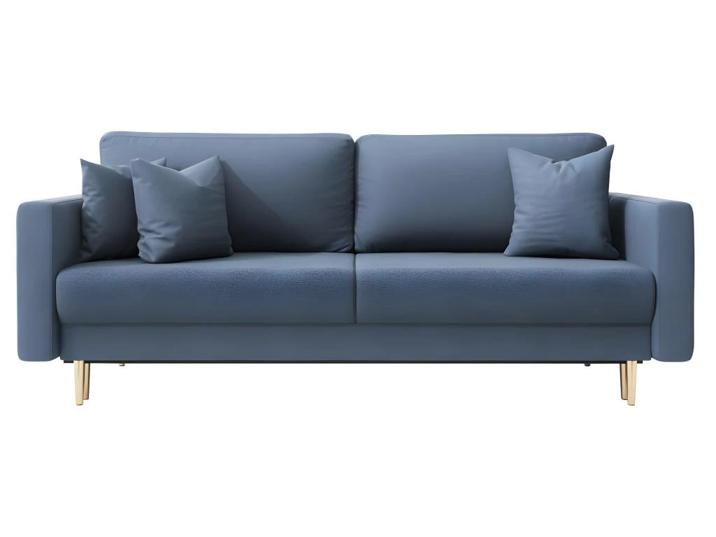 Canapé Convertible - 200 Cm - 3 Places - Bleu Marin - VALICO 1 Canapé Convertible - 200 Cm - 3 Places - Bleu Marin - VALICO