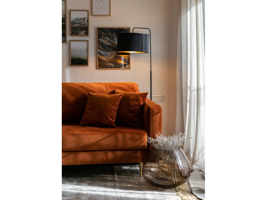 Canapé Convertible - 200 Cm - 3 Places - Velours Hydrophobe - Cuivre - VALICO 6 Canapé Convertible - 200 Cm - 3 Places - Velours Hydrophobe - Cuivre - VALICO – Image 6