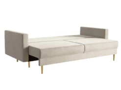 Canapé Convertible - 200 Cm - 3 Places - Velours Hydrophobe - Beige - VALICO 11 Canapé Convertible - 200 Cm - 3 Places - Velours Hydrophobe - Beige - VALICO -Canapé Soldes Boutique canape 22704959