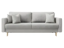 Canapé Convertible - 200 Cm - 3 Places - Gris Clair - VALICO