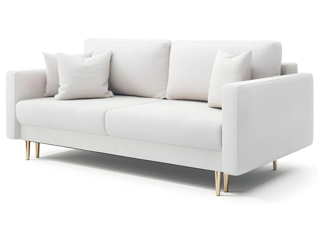 Canapé Convertible - 200 Cm - 3 Places - Crème - VALICO 5 Canapé Convertible - 200 Cm - 3 Places - Crème - VALICO – Image 5
