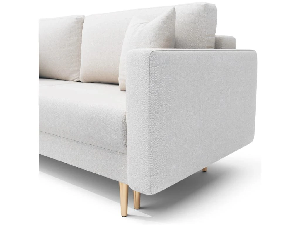 Canapé Convertible - 200 Cm - 3 Places - Crème - VALICO 6 Canapé Convertible - 200 Cm - 3 Places - Crème - VALICO – Image 6