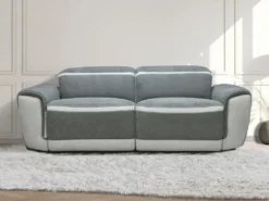 Canapé 3 Places Relax électrique En Tissu Gris Foncé ORIETTO -Canapé Soldes Boutique canape 22805809