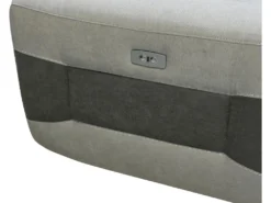 Canapé 3 Places Relax électrique En Tissu Gris Clair ORIETTO -Canapé Soldes Boutique canape 22805895