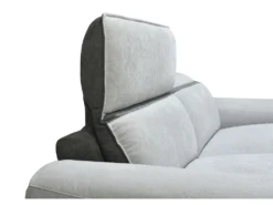 Canapé 3 Places Relax électrique En Tissu Gris Clair ORIETTO -Canapé Soldes Boutique canape 22805901