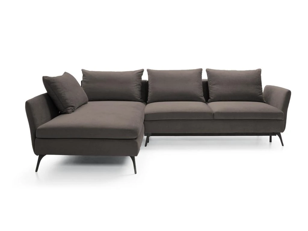 Canapé D'angle - 282 Cm - En L Avec Un Coffre De Rangement - Tissu Hydrophobe - Gris Foncé - Côté Gauche - DEMISBAL 2 Canapé D'angle - 282 Cm - En L Avec Un Coffre De Rangement - Tissu Hydrophobe - Gris Foncé - Côté Gauche - DEMISBAL – Image 2