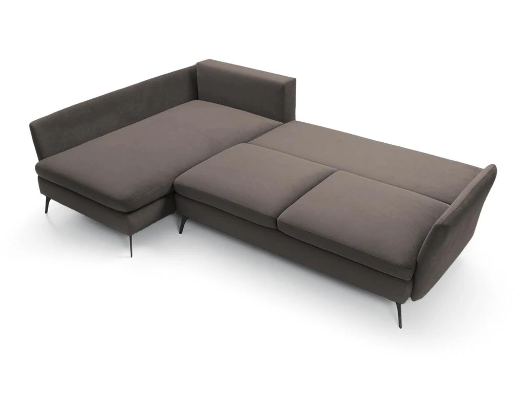 Canapé D'angle - 282 Cm - En L Avec Un Coffre De Rangement - Tissu Hydrophobe - Gris Foncé - Côté Gauche - DEMISBAL 4 Canapé D'angle - 282 Cm - En L Avec Un Coffre De Rangement - Tissu Hydrophobe - Gris Foncé - Côté Gauche - DEMISBAL – Image 4