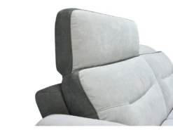 Canapé 3 Places Relax En Microfibre Bicolore Anthracite Et Gris Clair PARUA 18 Canapé 3 Places Relax En Microfibre Bicolore Anthracite Et Gris Clair PARUA -Canapé Soldes Boutique canape 22870779