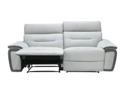 Canapé 3 Places Relax En Microfibre Bicolore Anthracite Et Gris Clair PARUA 14 Canapé 3 Places Relax En Microfibre Bicolore Anthracite Et Gris Clair PARUA -Canapé Soldes Boutique canape 22870793