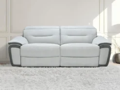 Canapé 3 Places Relax En Microfibre Bicolore Anthracite Et Gris Clair PARUA 21 Canapé 3 Places Relax En Microfibre Bicolore Anthracite Et Gris Clair PARUA -Canapé Soldes Boutique canape 22870885