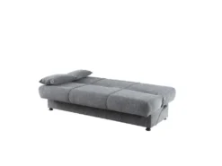 Canapé Dabaro, Canapé Conteneur 3 Places Avec 2 Coussins Inclus, Canapé De Salon En Tissu Rembourré Avec Ouverture Clic-clac, 180x81h90 Cm, Gris -Canapé Soldes Boutique canape 22871513