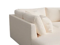 Canapé D'angle Droit En Tissu Beige JULINA 13 Canapé D'angle Droit En Tissu Beige JULINA -Canapé Soldes Boutique canape 22969059