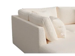 Canapé D'angle Gauche En Tissu Beige JULINA -Canapé Soldes Boutique canape 22969075