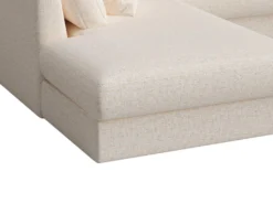 Canapé D'angle Gauche En Tissu Beige JULINA -Canapé Soldes Boutique canape 22970323