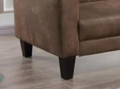 Canapé Club 3 Places Convertible INICIO En Microfibre Aspect Cuir Vieilli -Canapé Soldes Boutique canape 230127