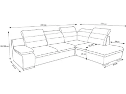 Canapé D'angle Convertible En Tissu PYLOS - Anthracite - Angle Gauche -Canapé Soldes Boutique canape 231253 1