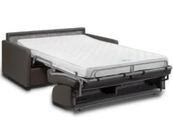 Canapé 2 Places Convertible Express En Simili CALIFE - Noir - Couchage 120 Cm - Matelas 22 Cm -Canapé Soldes Boutique canape 237663 4