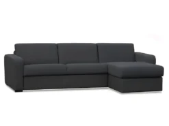 Canapé D'angle Convertible Express Et Réversible FLAVIEN En Tissu - Anthracite -Canapé Soldes Boutique canape 240933