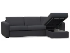 Canapé D'angle Convertible Express Et Réversible FLAVIEN En Tissu - Anthracite -Canapé Soldes Boutique canape 240935