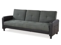 Canapé 3 Places Convertible En Microfibre Et Simili DAILLY - Bicolore Anthracite Et Noir 15 Canapé 3 Places Convertible En Microfibre Et Simili DAILLY - Bicolore Anthracite Et Noir -Canapé Soldes Boutique canape 248813