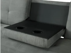 Canapé 3 Places Convertible En Microfibre Et Simili DAILLY - Bicolore Anthracite Et Noir 13 Canapé 3 Places Convertible En Microfibre Et Simili DAILLY - Bicolore Anthracite Et Noir -Canapé Soldes Boutique canape 248819